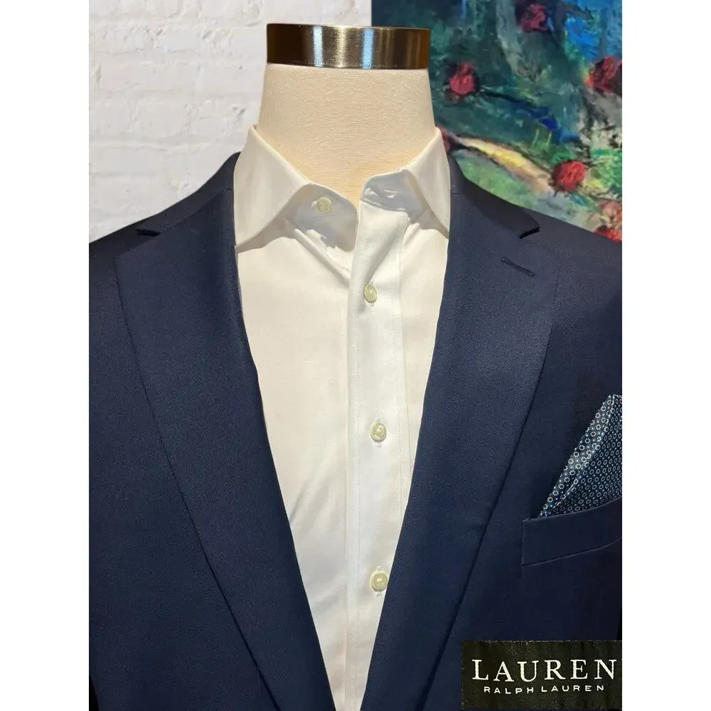 Ralph Lauren LRL Black Label Mens 50R Navy Blue Casual Blazer Sport Jacket - Picture 3 of 16